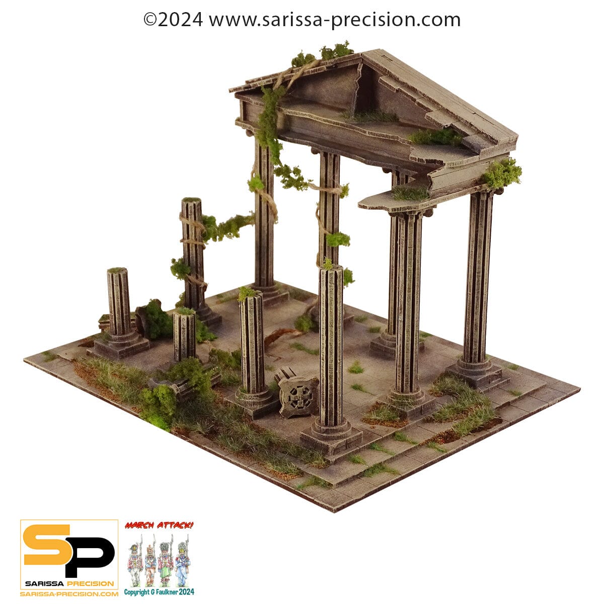 Modiphius Cohors Cthulhu Temple of Apollo terreno MDF