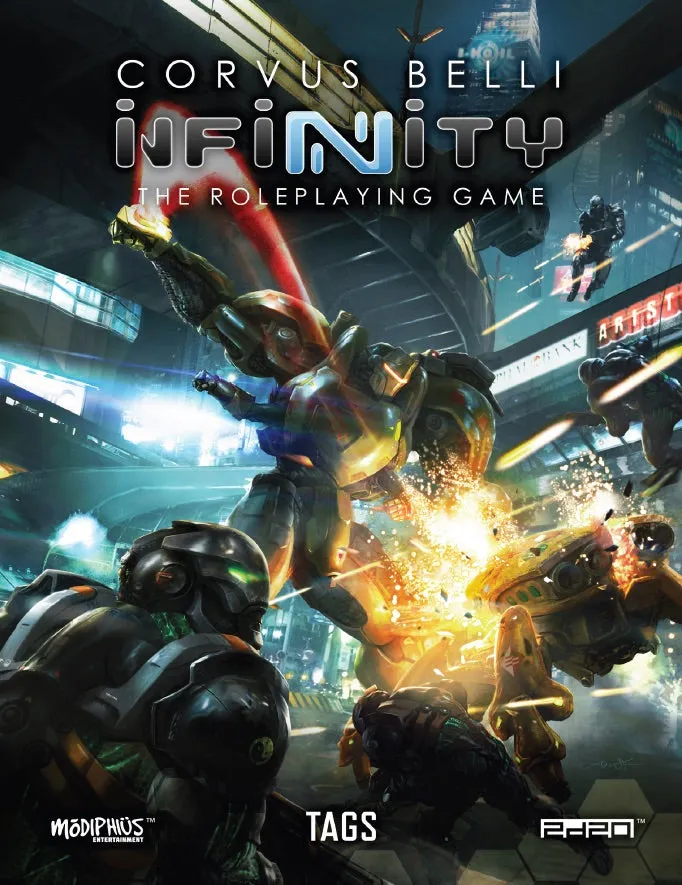 Modiphius Infinity Tactical Armoured Gears libro TAG