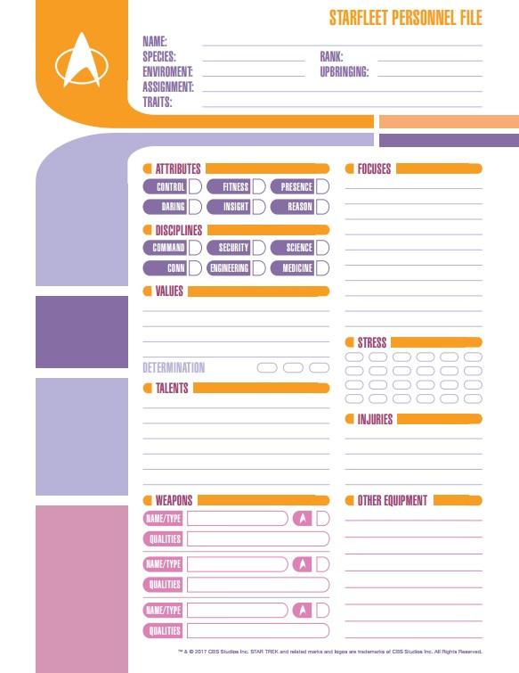 Modiphius Star Trek Adventures collezione core manuale + 8 PDF