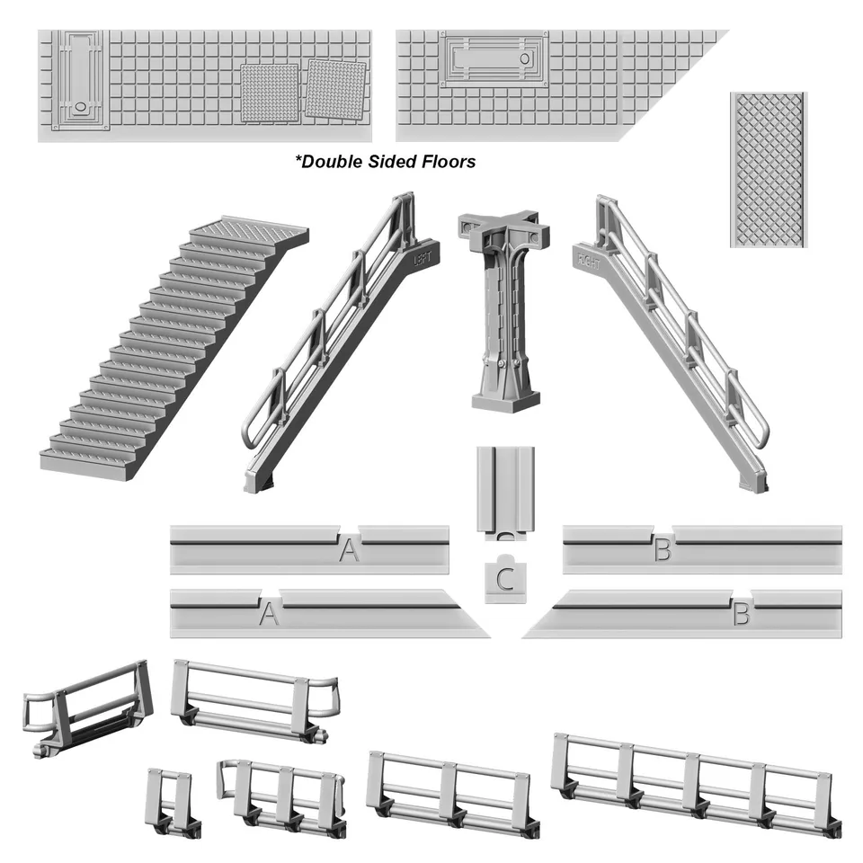 Modiphius Fallout Wasteland Warfare Vault Atrium Pack stl