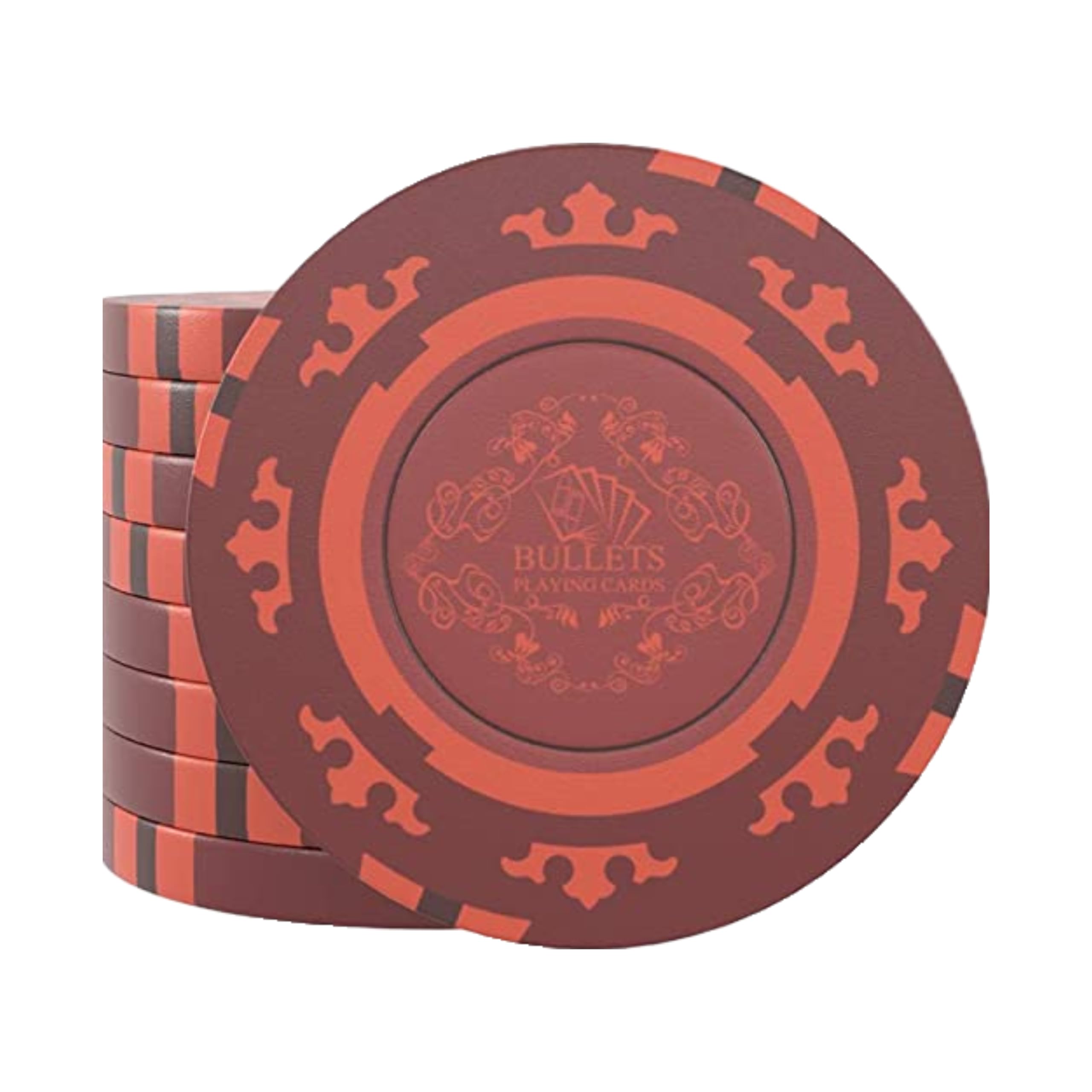Bullets Fiches Poker Blu 25 Pezzi Clay 14 g Corrado