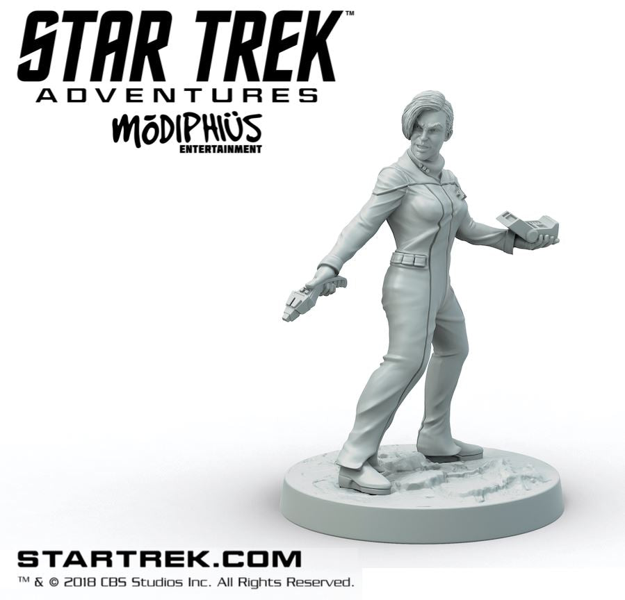 Modiphius Star Trek Adventures TNG Human Female miniatura STL
