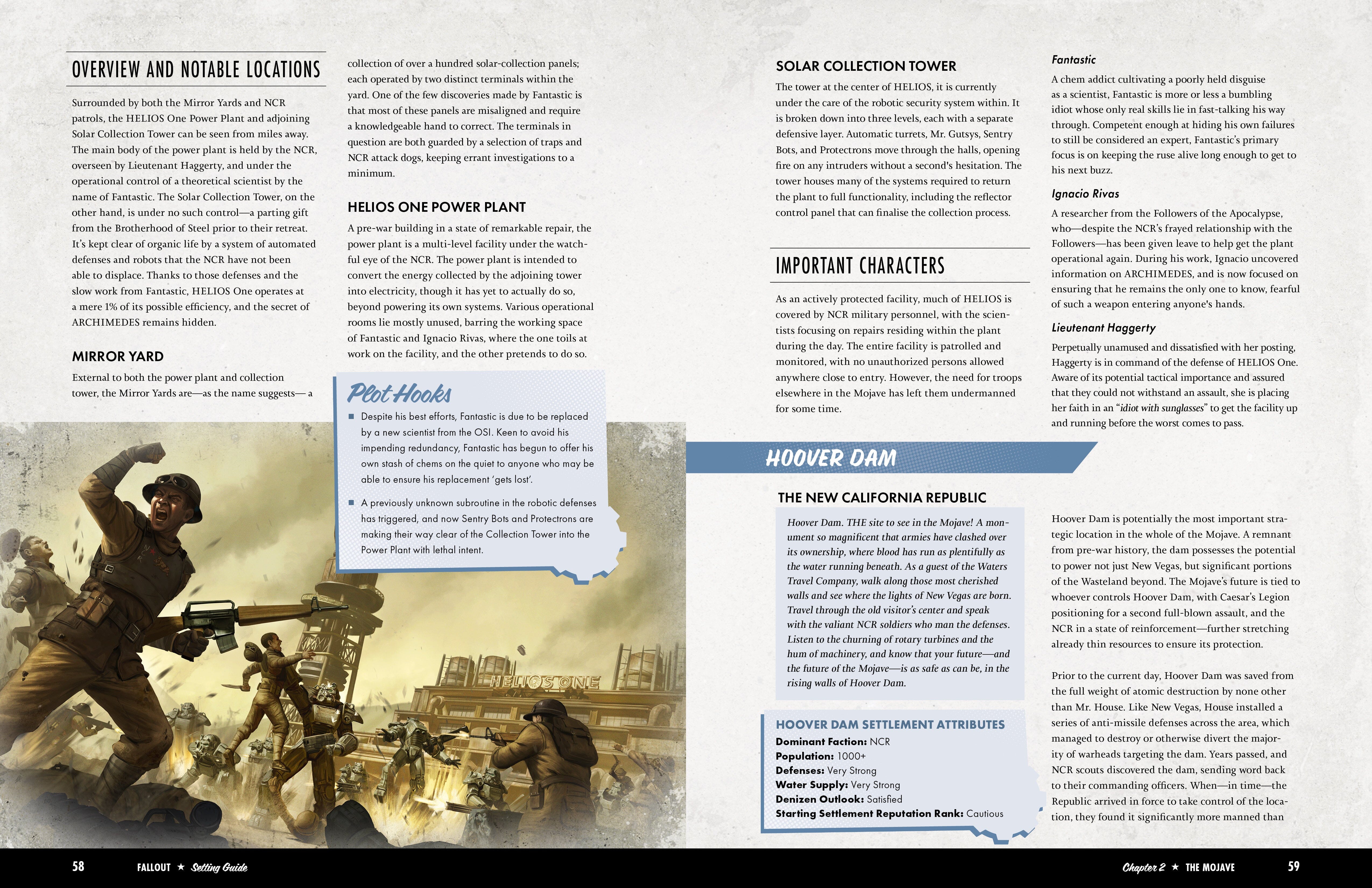 Fallout RPG New Vegas Setting Guide libro 128 pagine