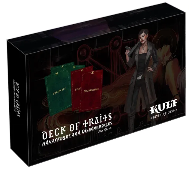 Modiphius KULT Deck of Traits mazzo 210 carte vantaggi