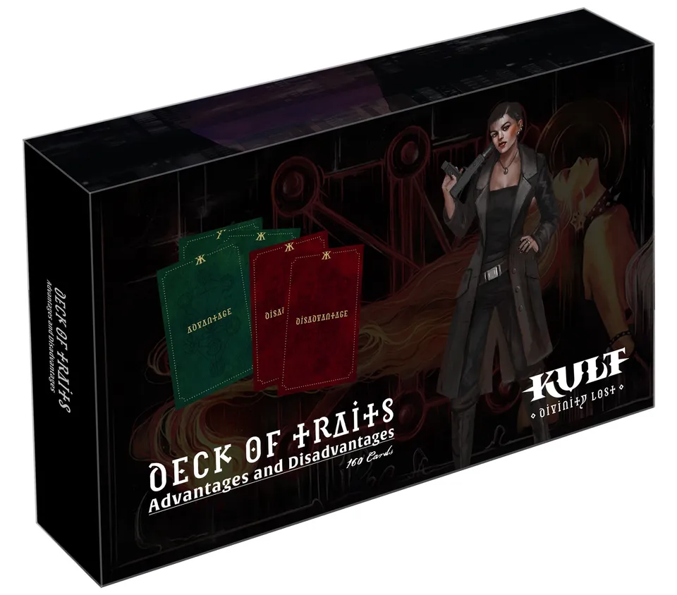 Modiphius KULT Deck of Traits mazzo 210 carte vantaggi
