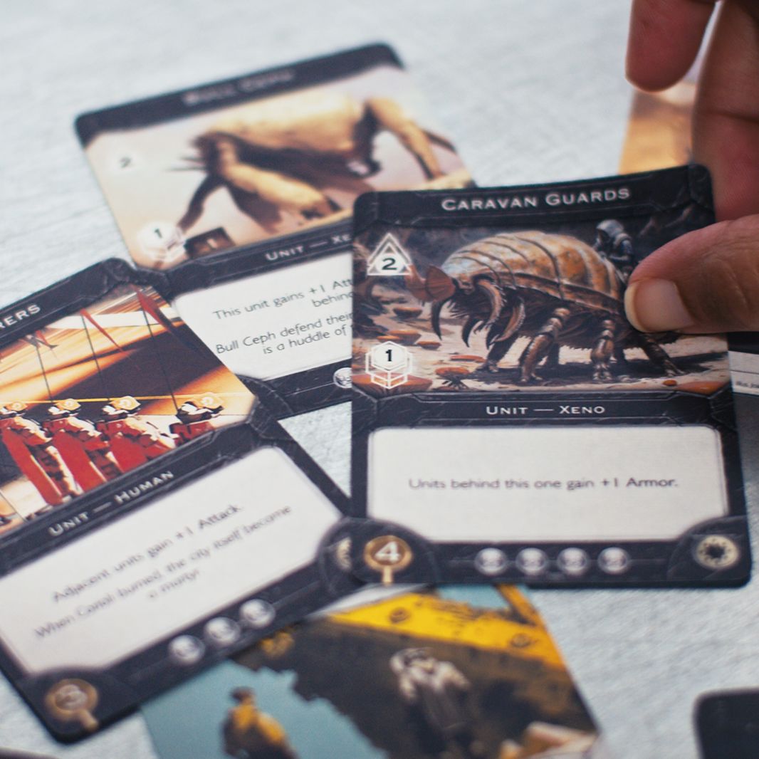 Modiphius Sovereign Exiles of Eden espansione carte 4 fazioni