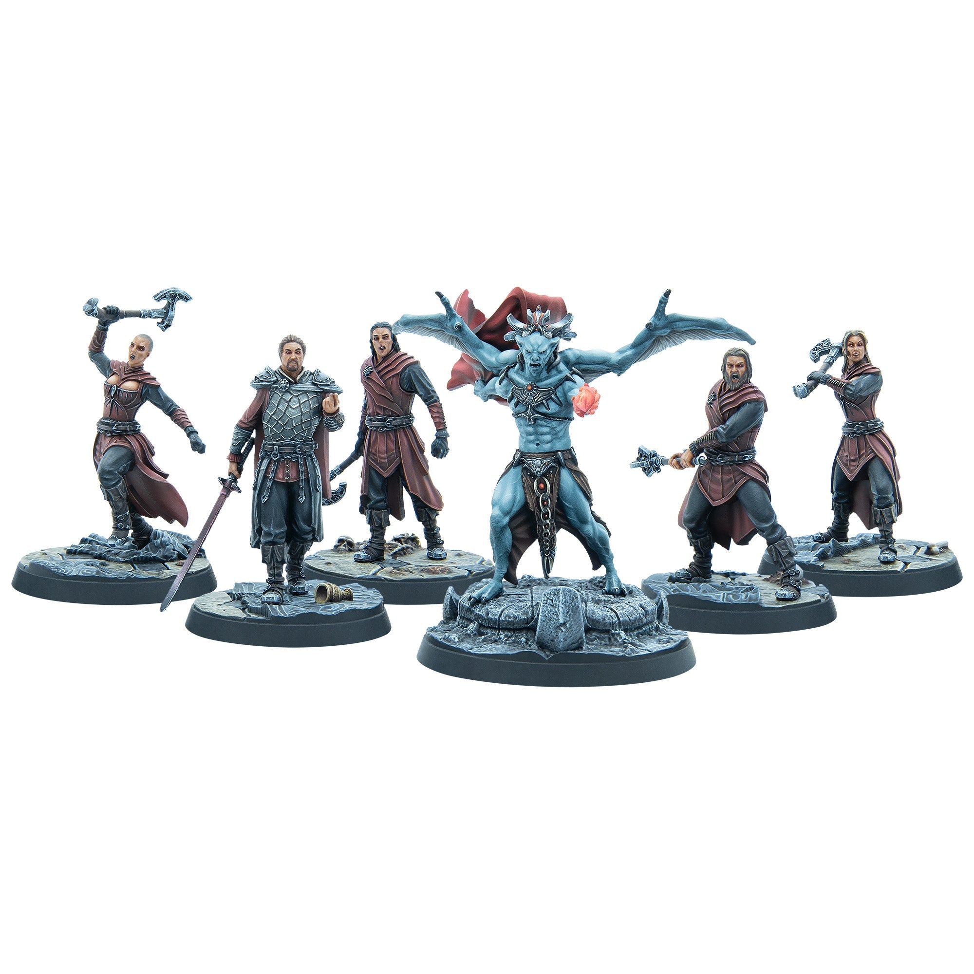 Modiphius Elder Scrolls Call to Arms Vampire Core Set miniature 32mm resina