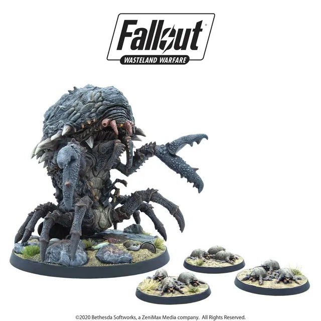 Modiphius Fallout Wasteland Warfare Creatures miniatura Mirelurk Queen