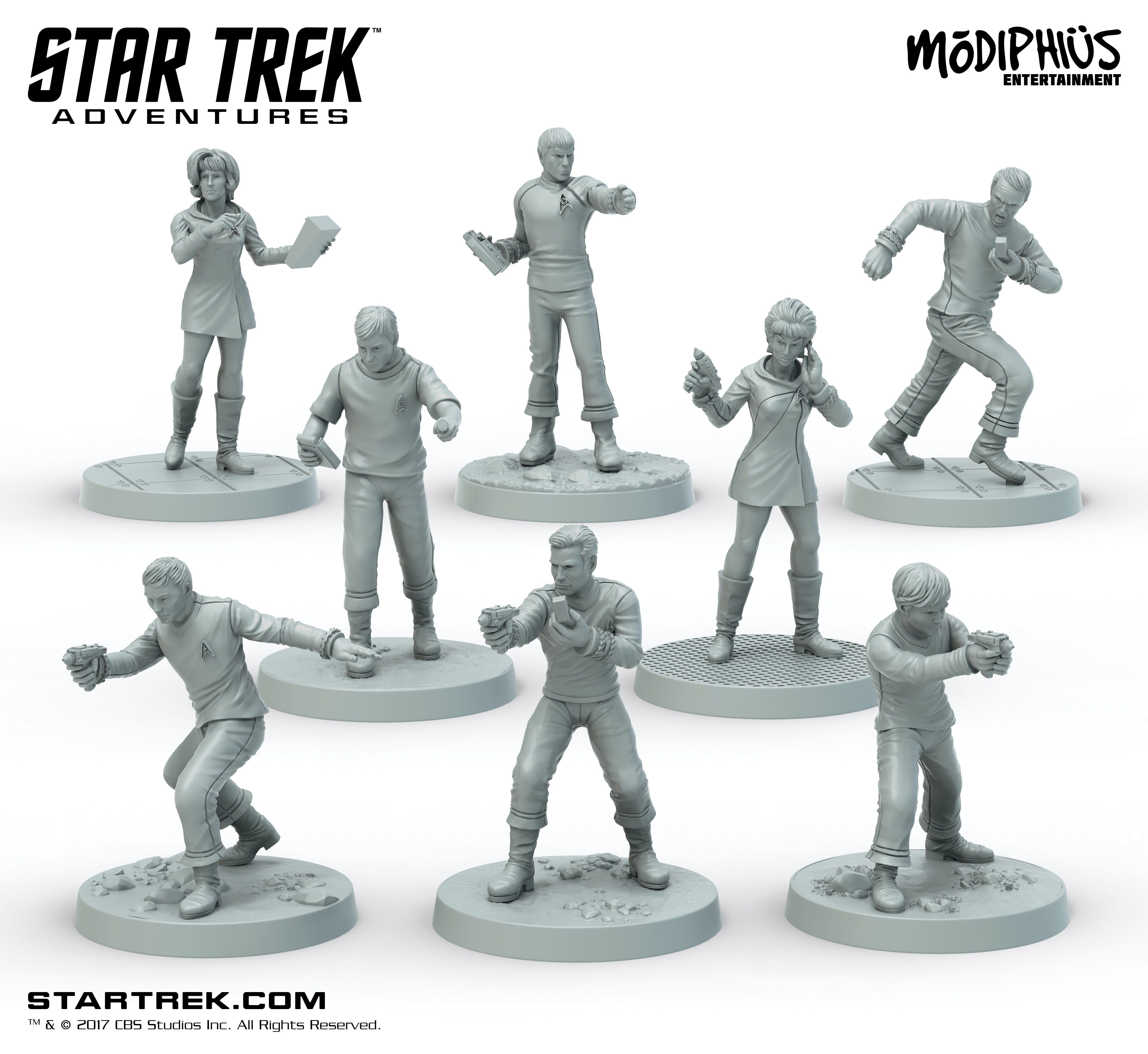 Modiphius Star Trek Adventures TOS Bridge Crew File STL 8 Miniature