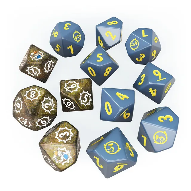 Modiphius Fallout Factions Dice Set Wasteland Survivors 12 dadi d10