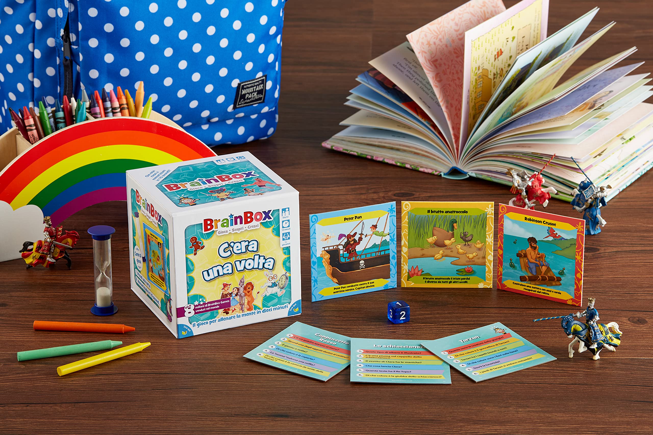 Asmodee BrainBox C'era Una Volta gioco memoria 55 carte fiabe