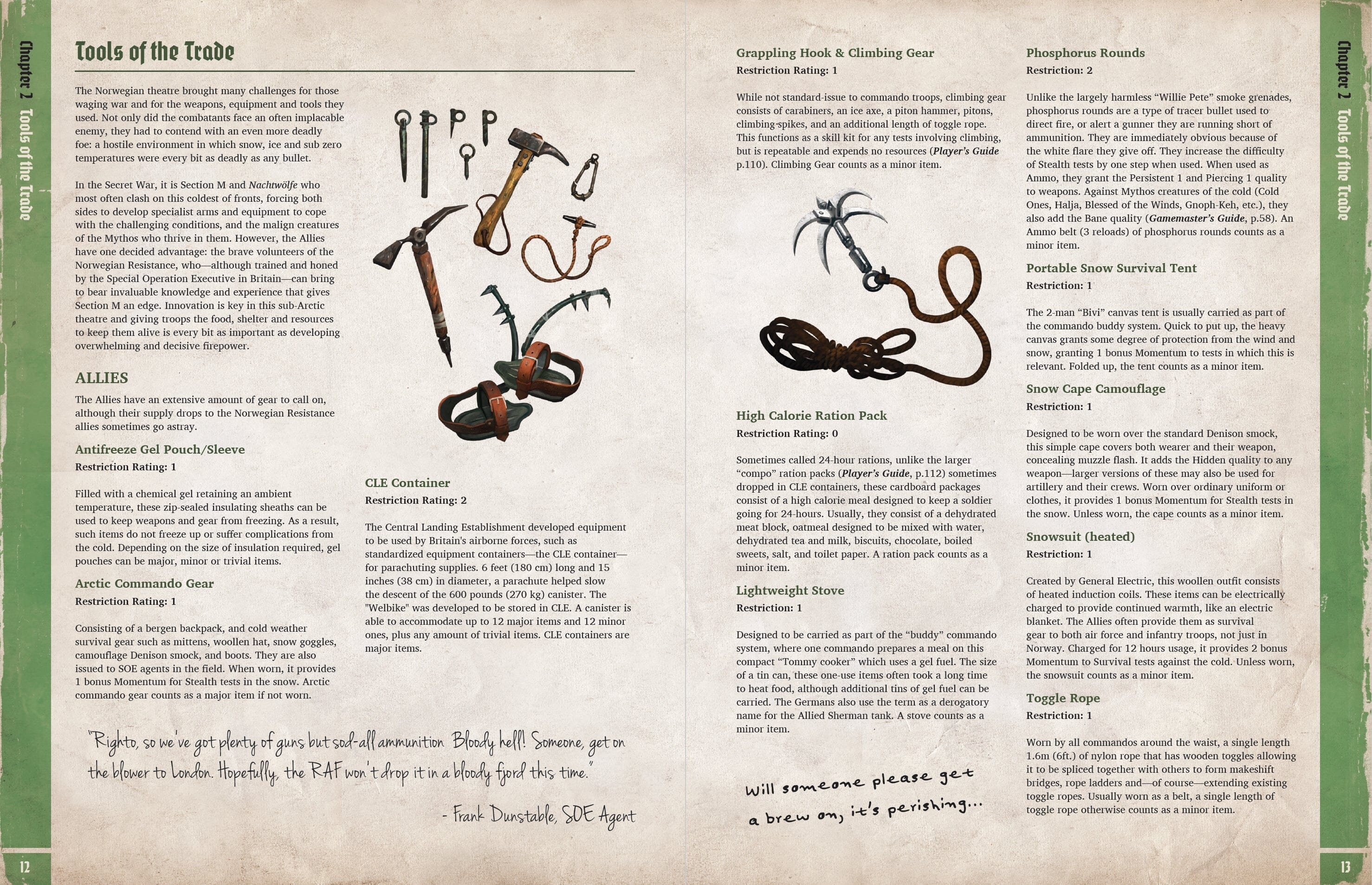Achtung Cthulhu 2d20 Norway Projekt supplemento GdR