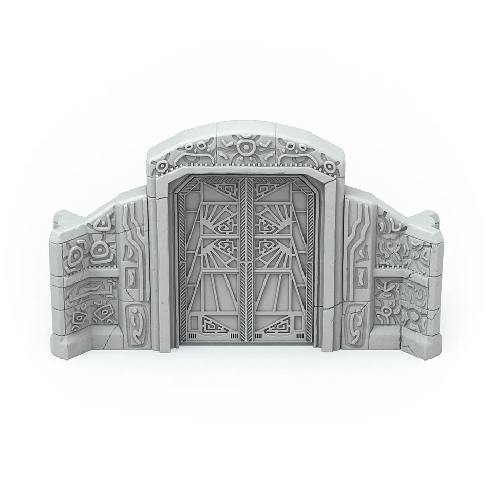 Elder Scrolls Call to Arms Dwemer Great Door Scenico Resina 32mm