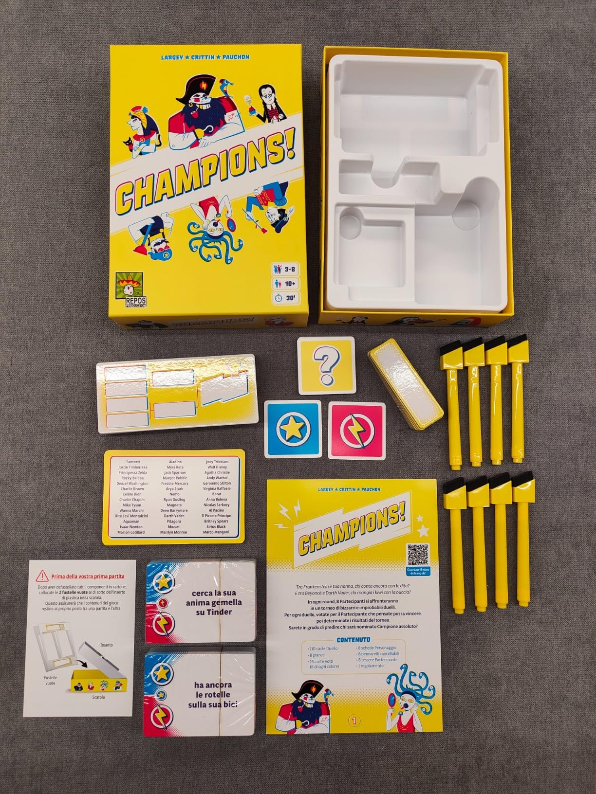 Asmodee Champions! party game edizione italiana 3-8 giocatori