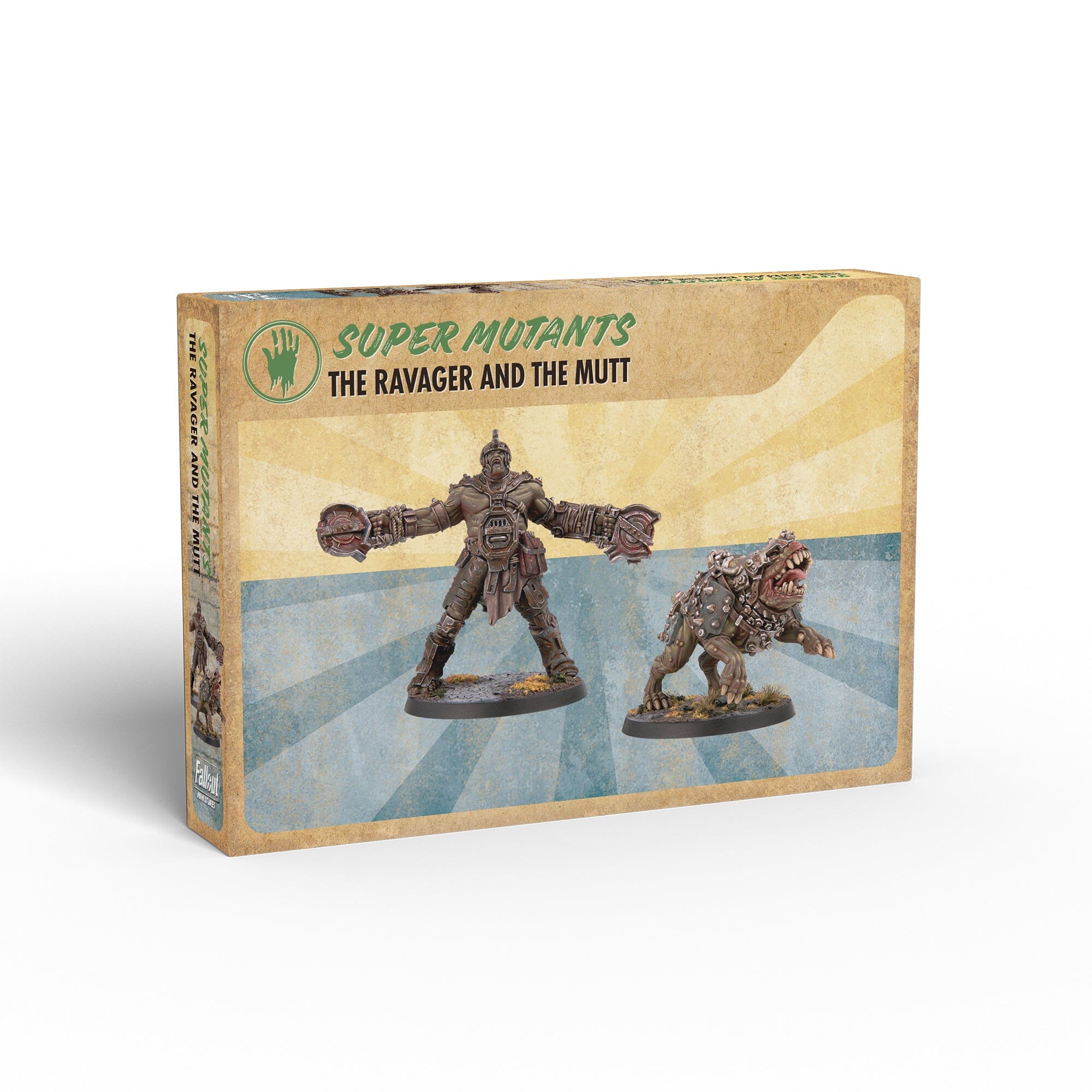 Modiphius Fallout: Factions Miniature Ravager e Mutt Resina