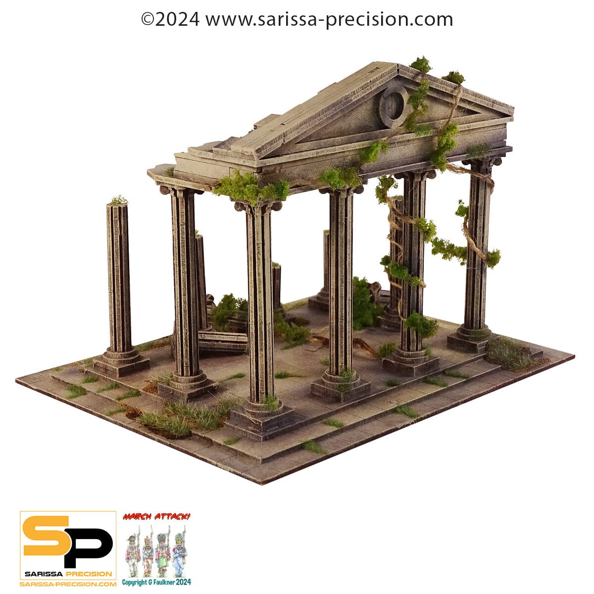 Modiphius Cohors Cthulhu Temple of Apollo terreno MDF