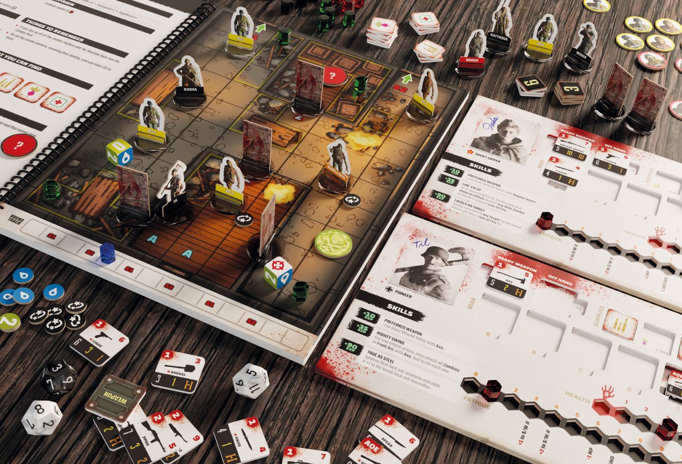 Modiphius Escape from Stalingrad Z Gioco da Tavolo Box 1-3 Giocatori