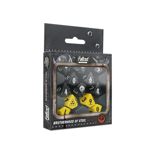 Fallout Factions Brotherhood of Steel set dadi 12 dadi D10