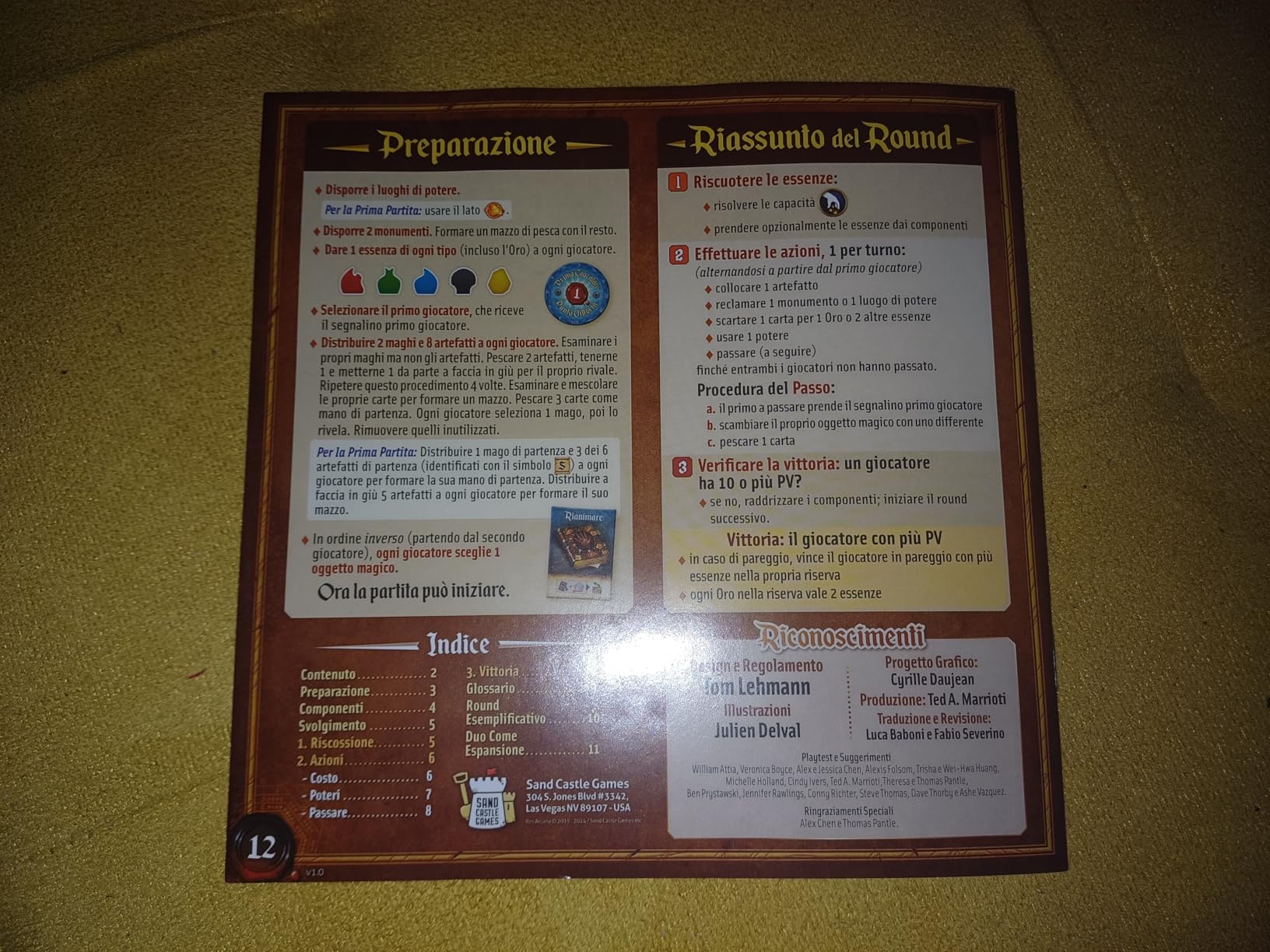 Asmodee Res Arcana Duo gioco da tavolo 2 giocatori edizione italiana
