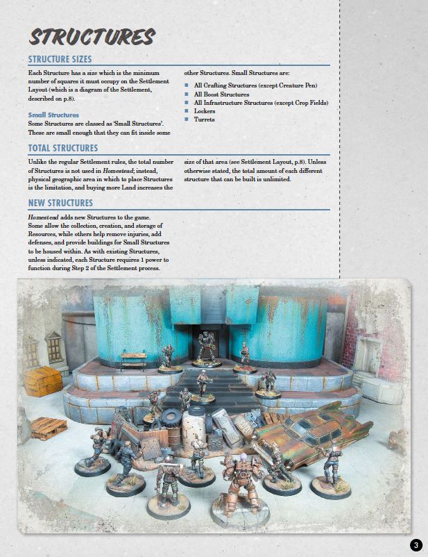Fallout Wasteland Warfare Homestead espansione PDF insediamento