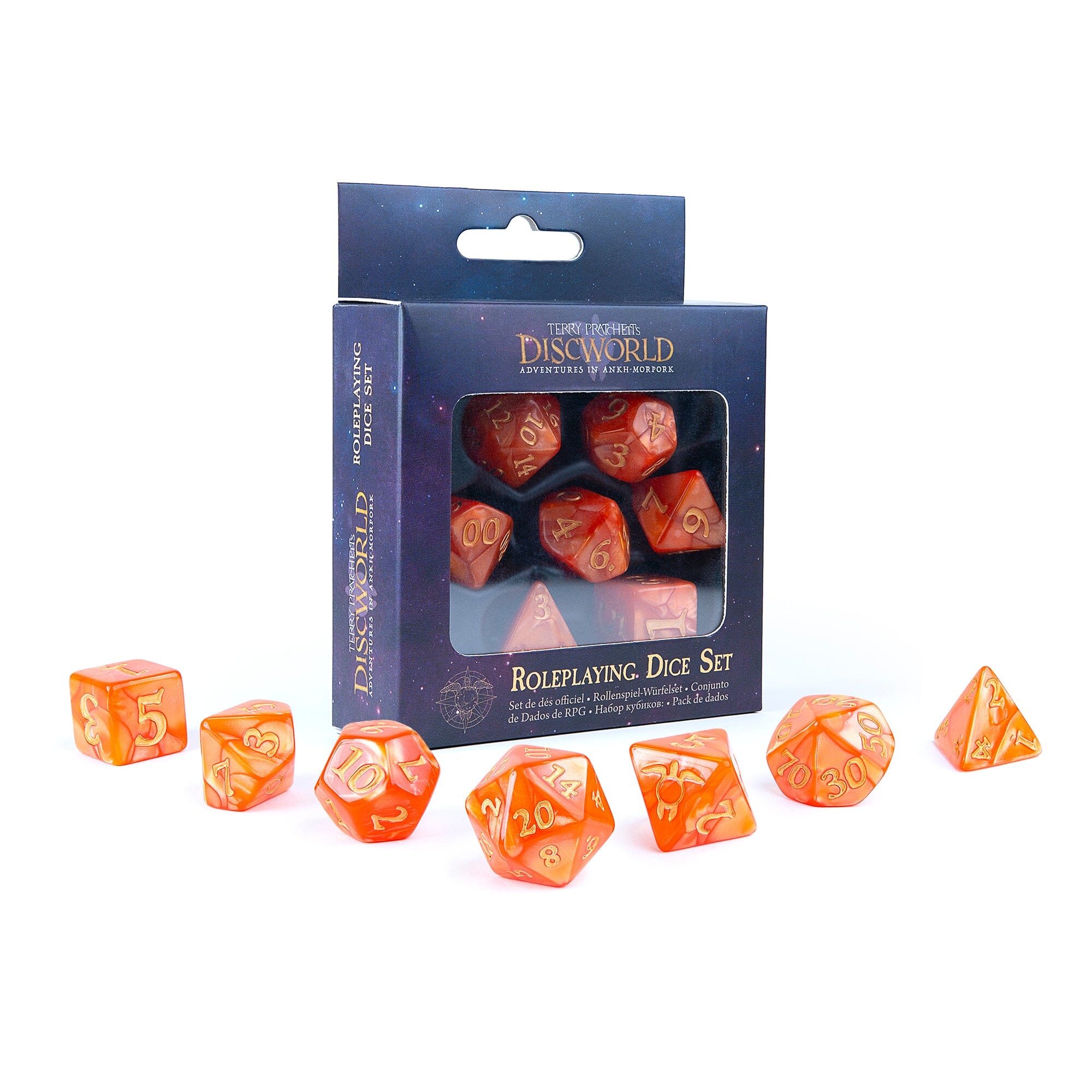 Modiphius Discworld Ankh-Morpork set 7 dadi GDR A'Tuin