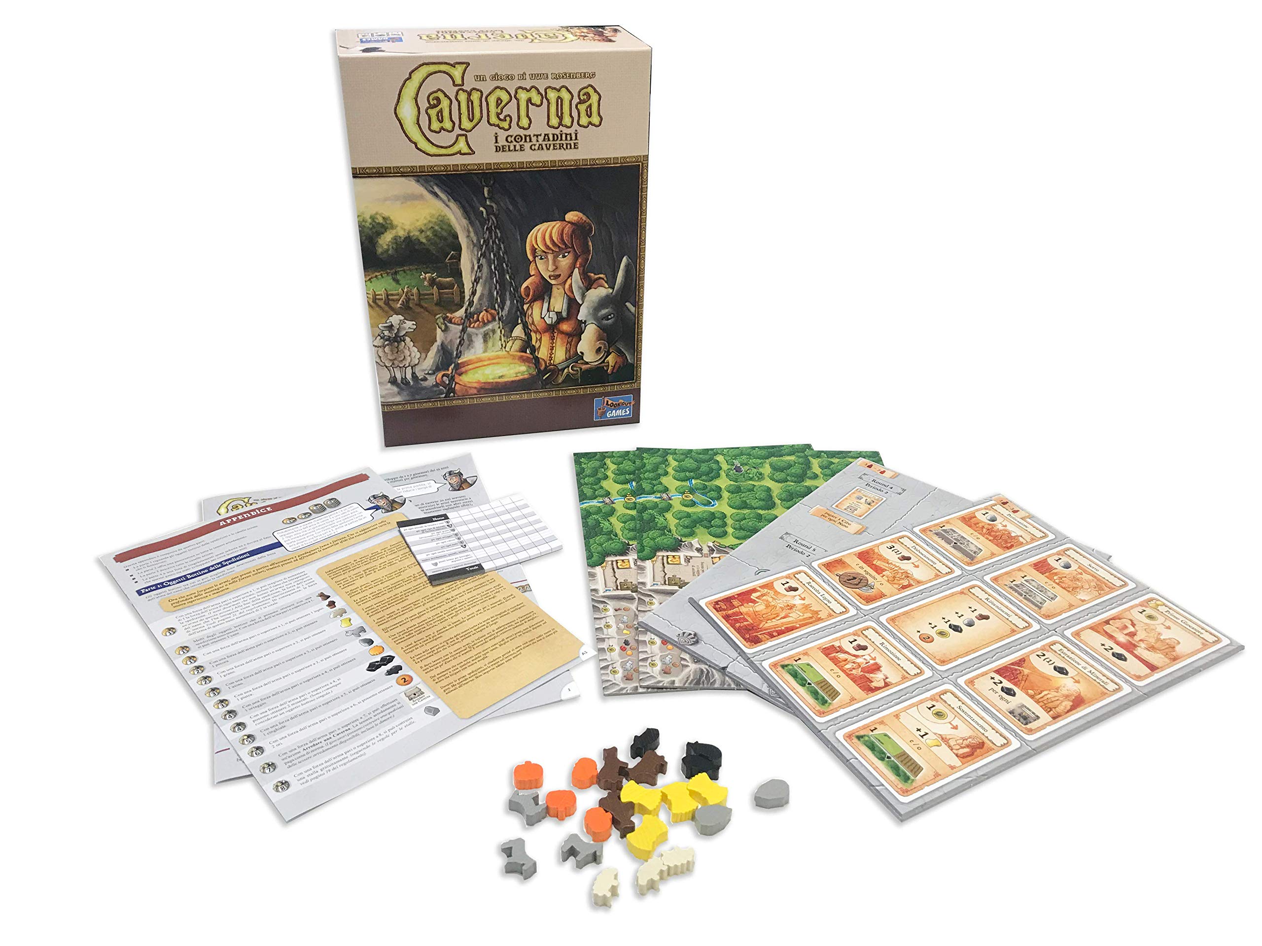 Caverna Asmodee gioco tavolo strategia 1-7 giocatori italiano