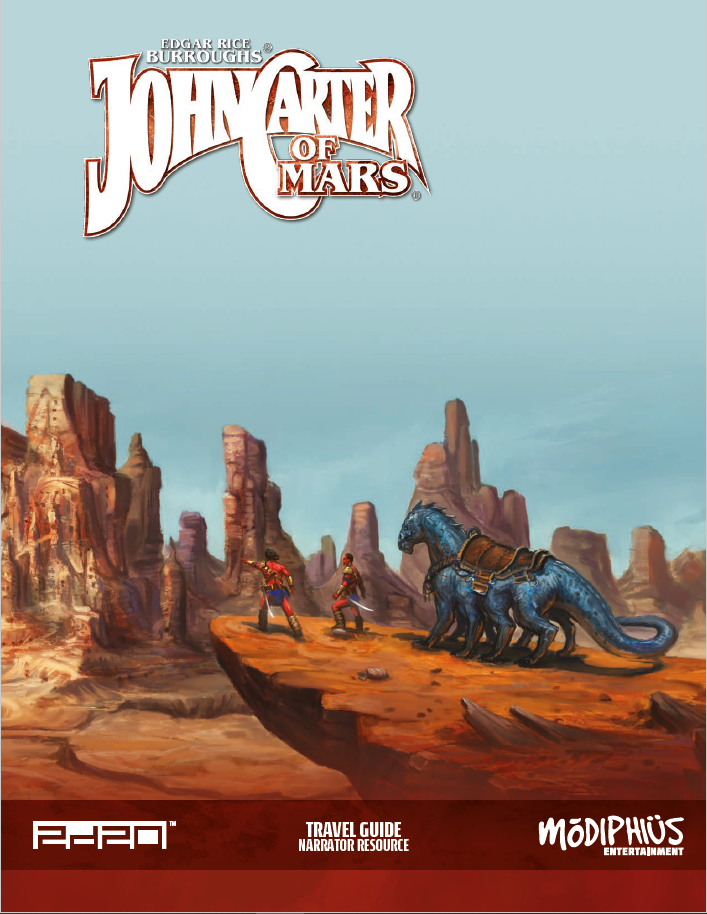 John Carter of Mars Legacy Map of Barsoom mappa A2