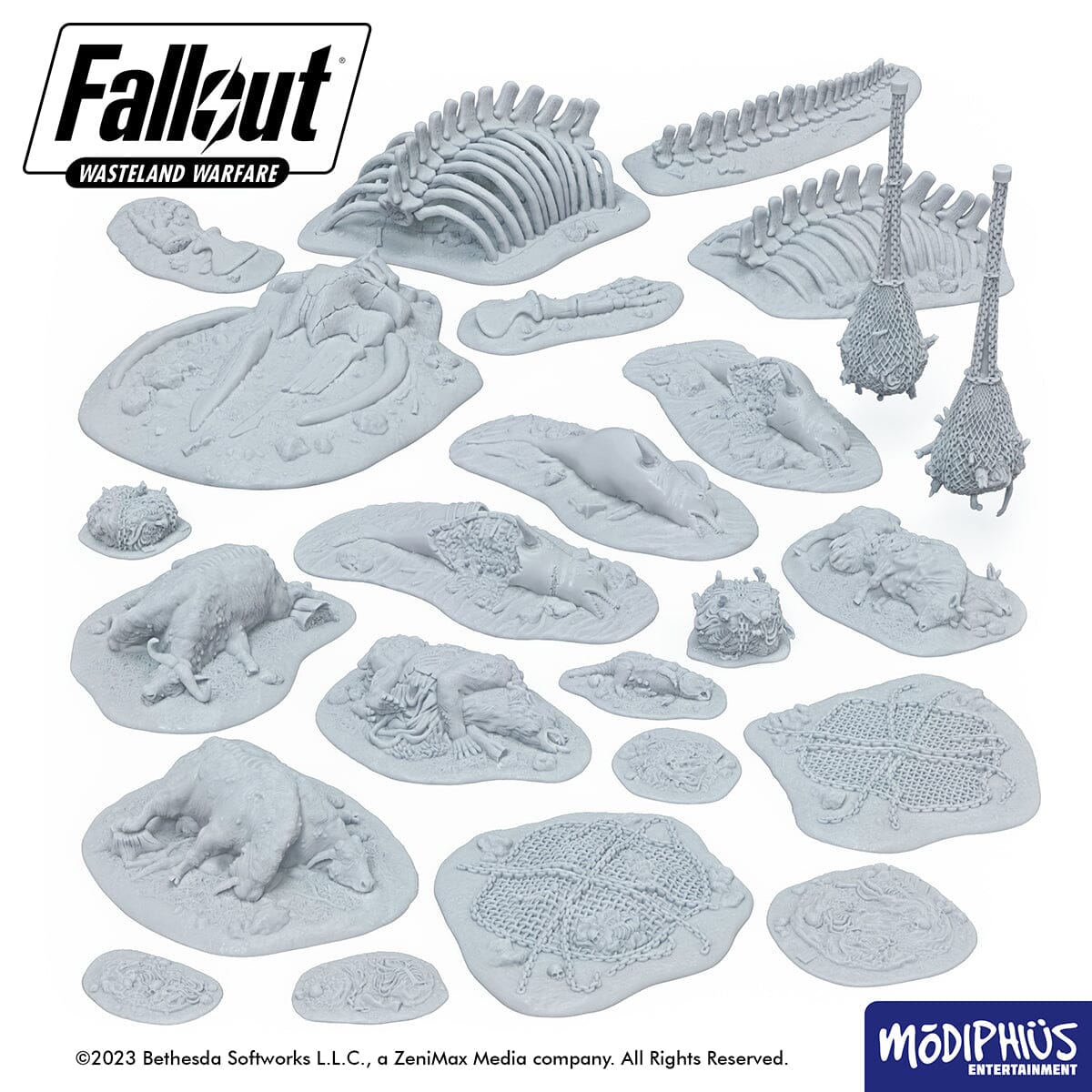 Modiphius Fallout Wasteland Warfare Meat and Gore STL scenari