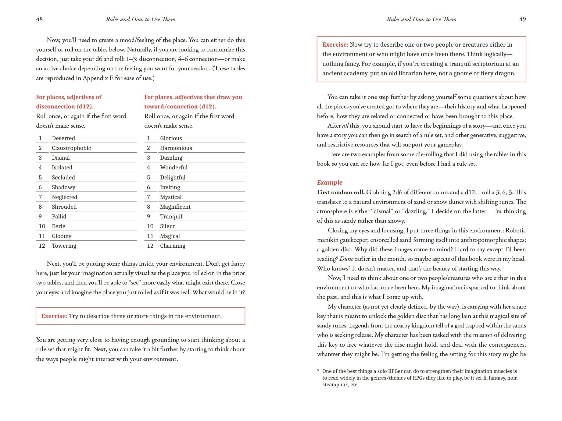 Dreams and Machines Solo Game Master's Guide manuale PDF