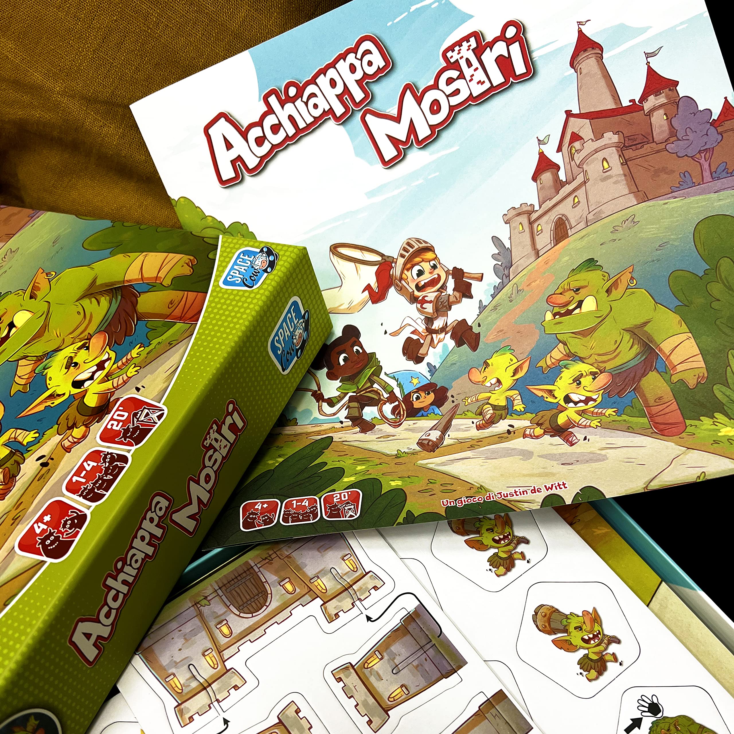 Asmodee Acchiappa Mostri gioco da tavolo cooperativo 1-4 giocatori