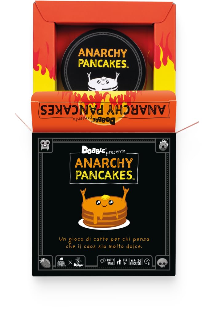 Asmodee Dobble Anarchy Pancakes carte da gioco edizione italiana 5 min