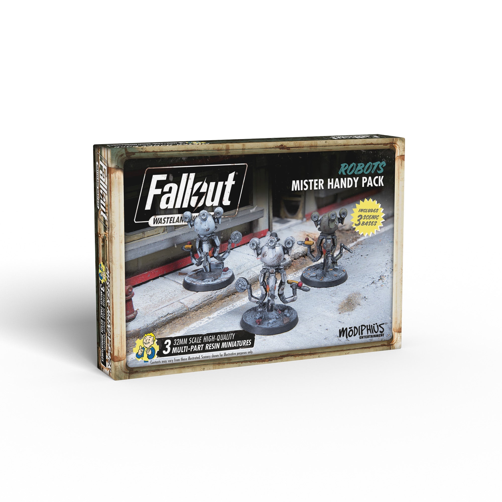 Modiphius Fallout Wasteland Warfare Robots Mister Handy Pack miniature