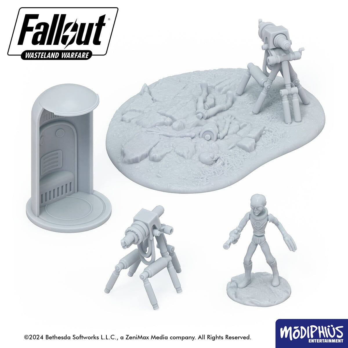 Modiphius Fallout Wasteland Warfare Galactic Zone terreno STL