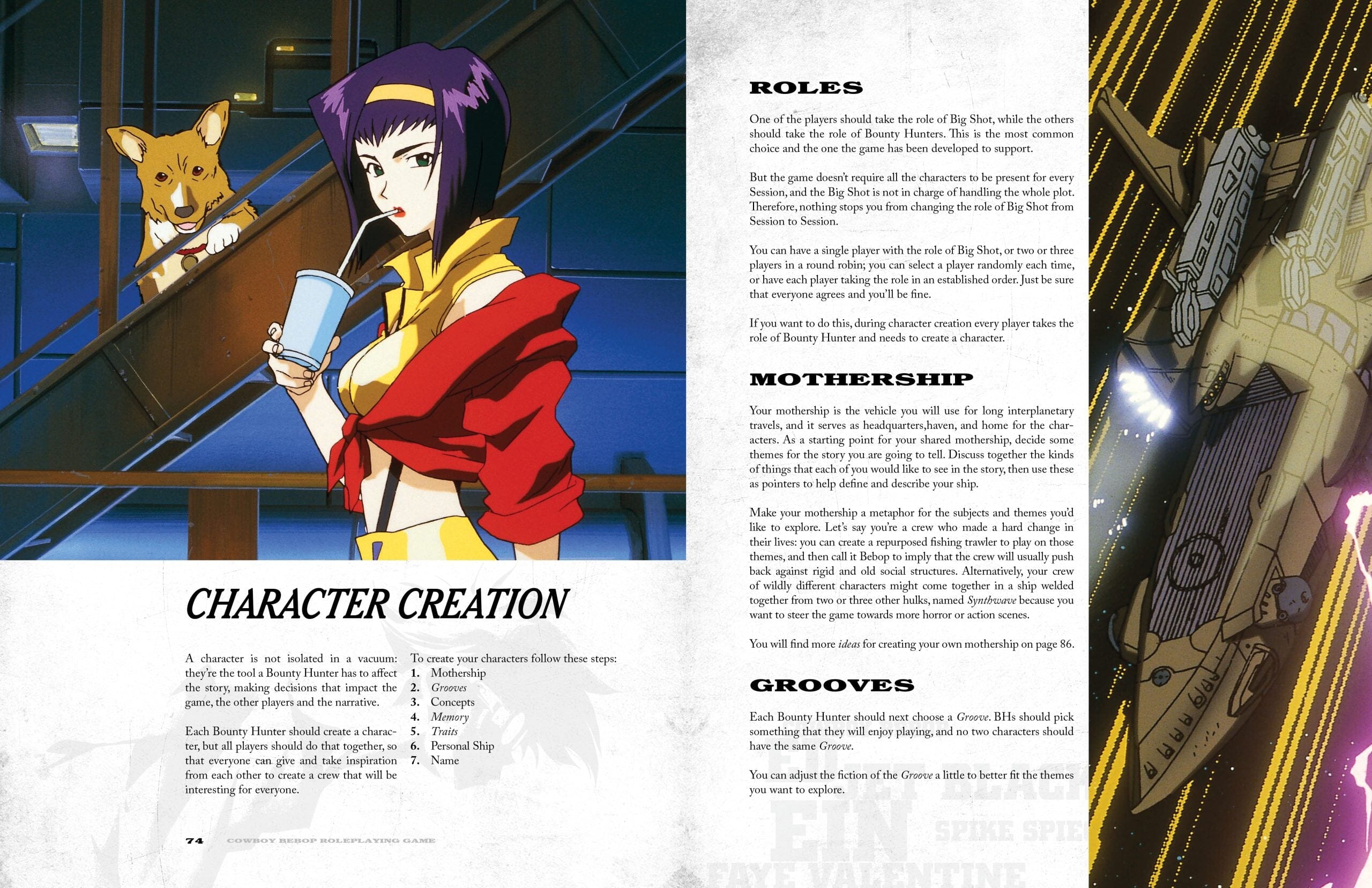 Modiphius Cowboy Bebop Corebook manuale gioco di ruolo 272 pagine