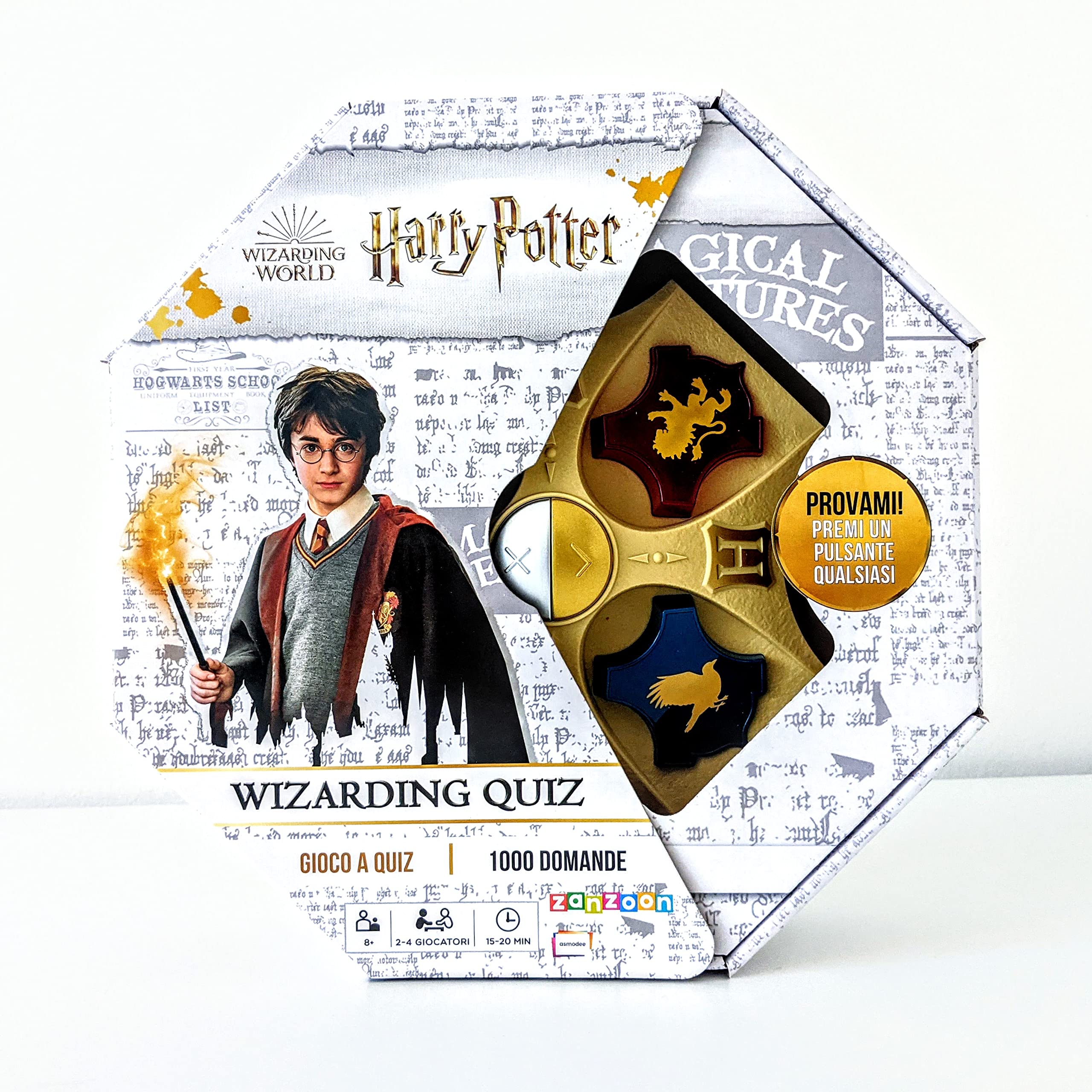 Asmodee Wizarding Quiz Gioco Quiz Harry Potter 2-4 Giocatori
