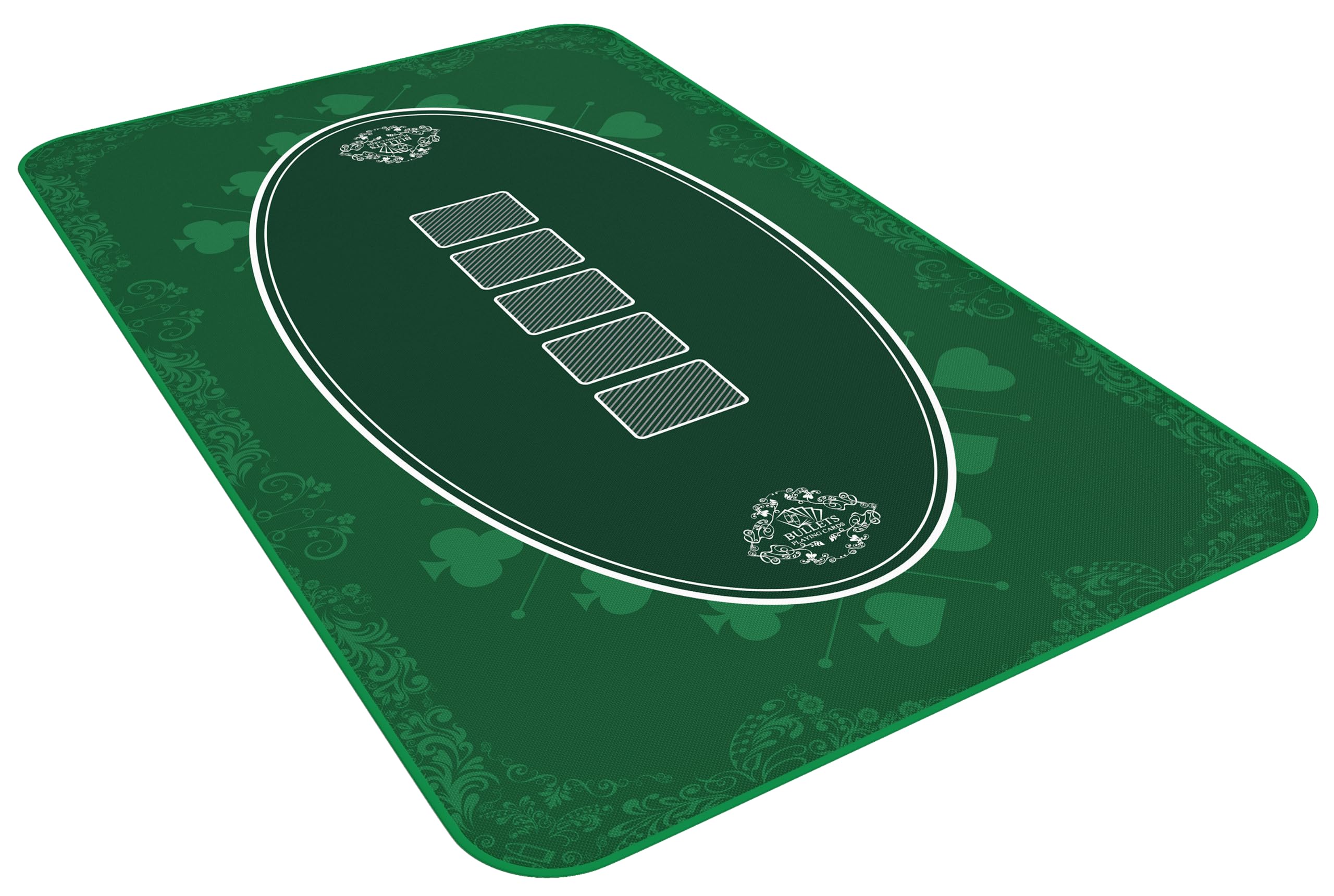 Bullets Paulie Tappetino Poker Verde 100x60 Texas Hold'em