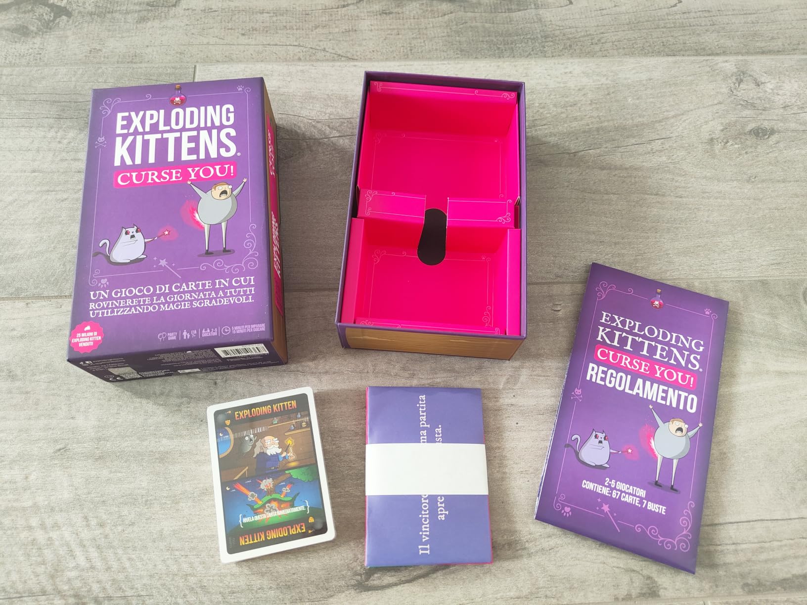 Exploding Kittens Curse You gioco di carte party 2-5 giocatori