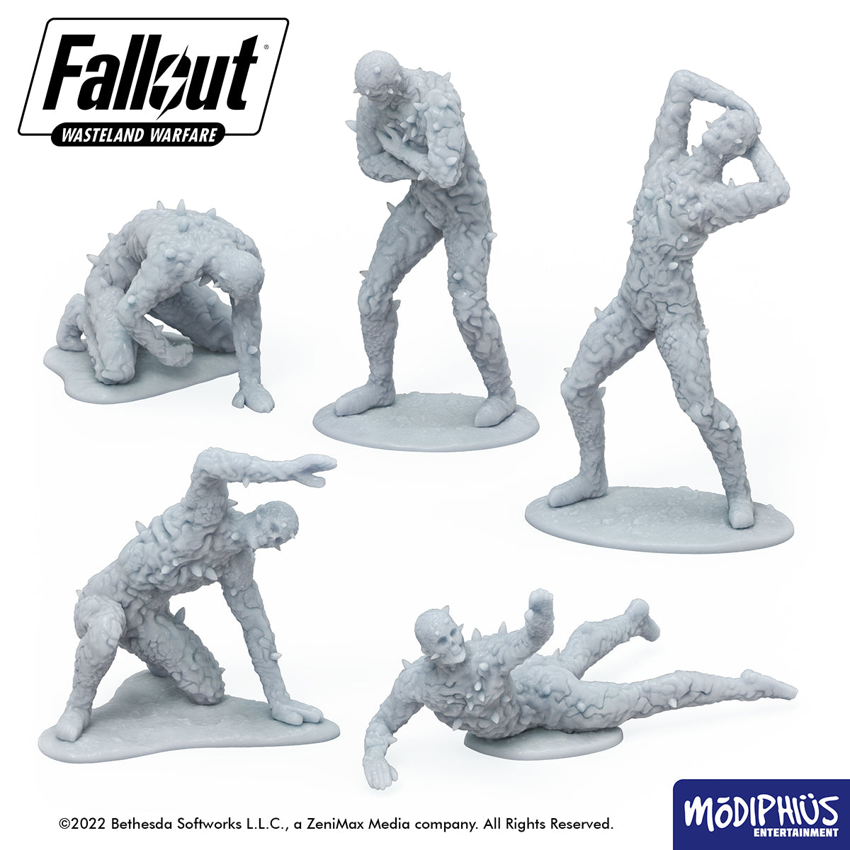 Modiphius Fallout Wasteland Warfare Scorched Statues file STL stampa 3D