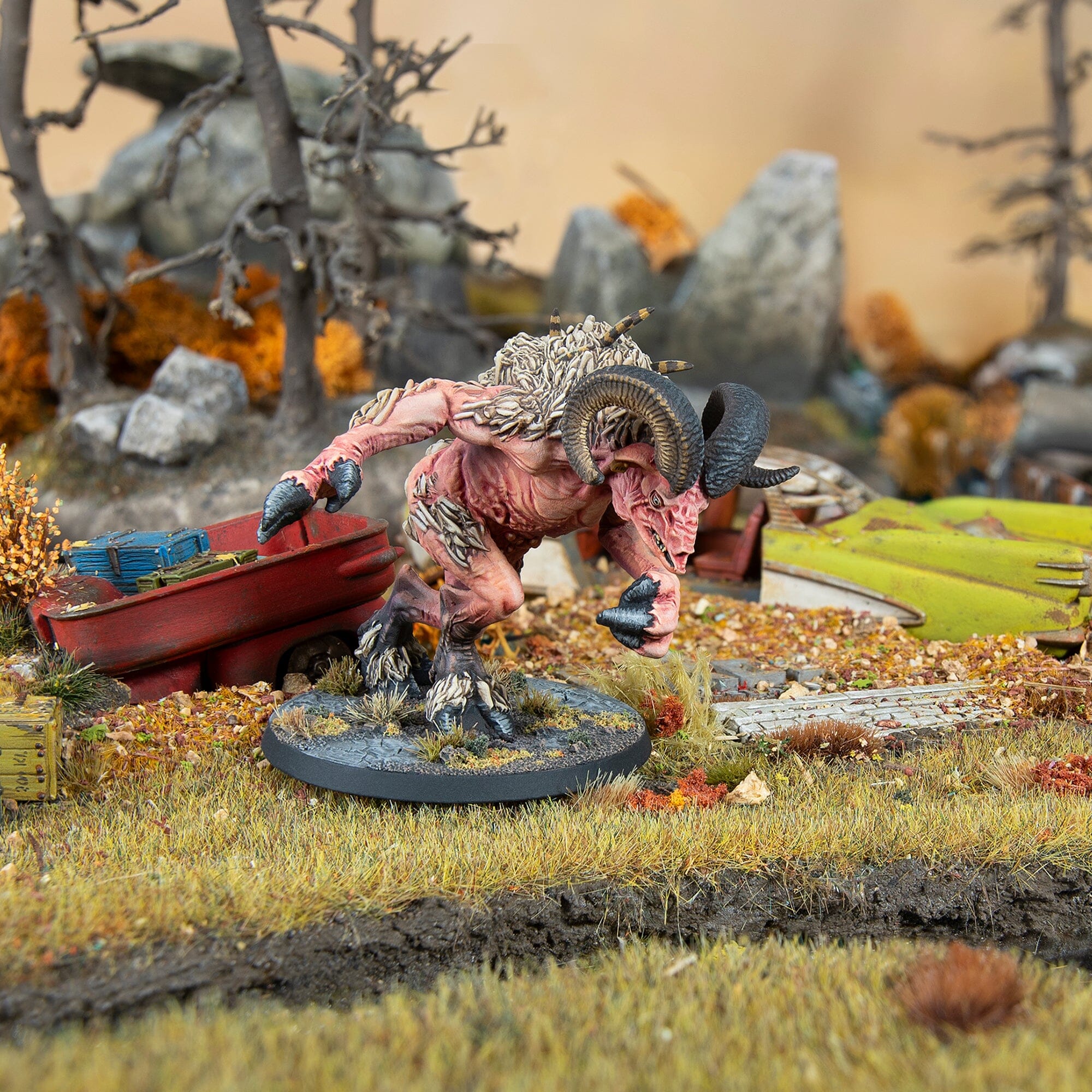 Modiphius Fallout Miniatures Cryptids Sheepsquatch resina
