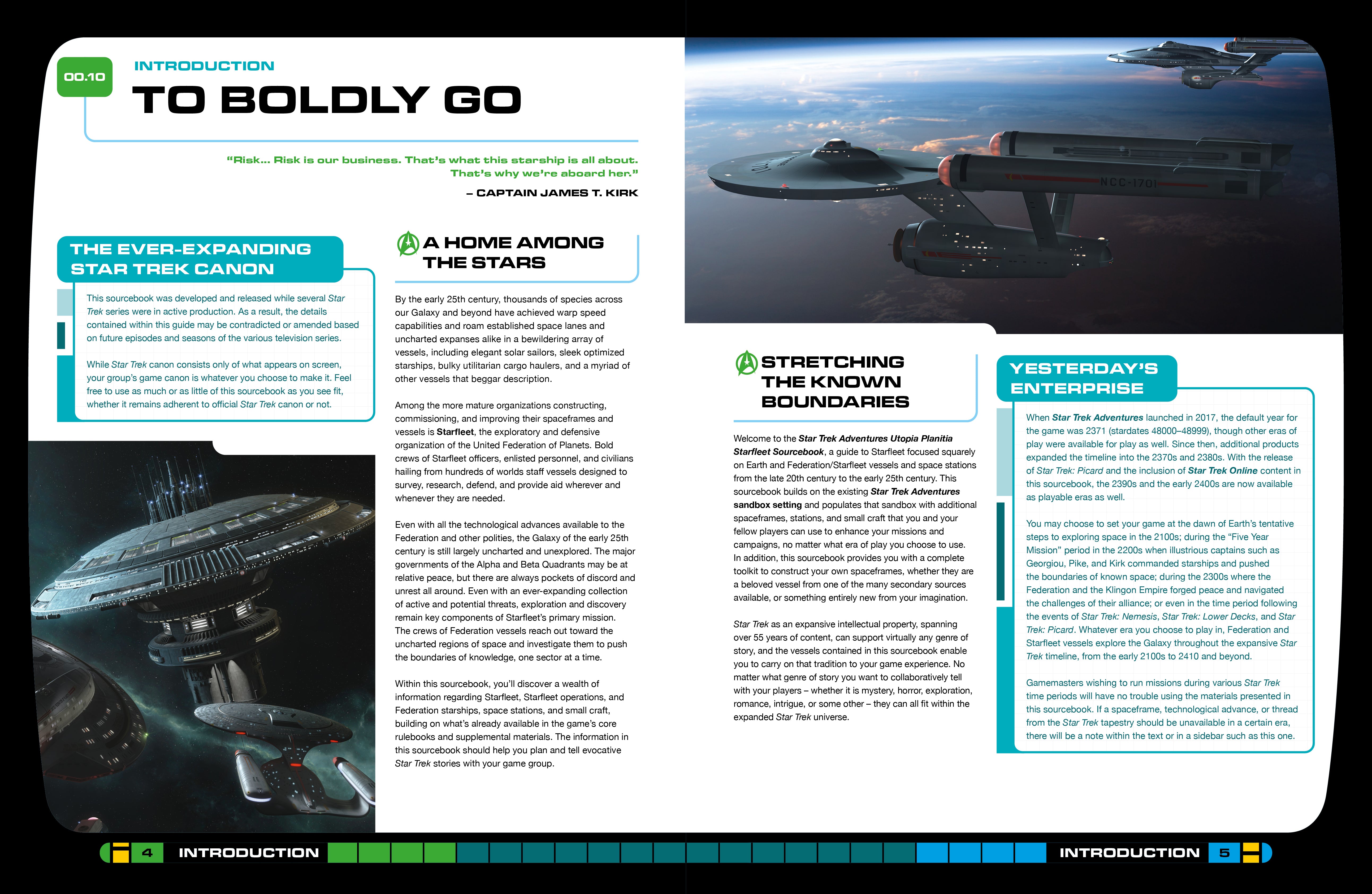 Modiphius Star Trek Adventures Utopia Planitia manuale PDF flotta
