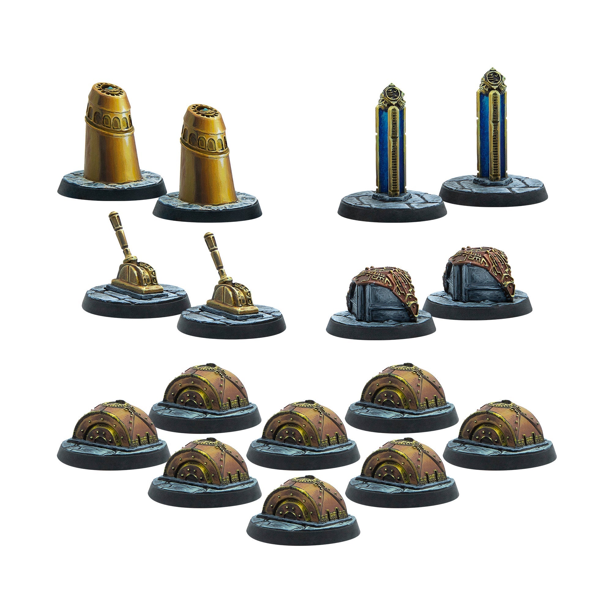 Modiphius Elder Scrolls Call to Arms Dwemer Markers miniature resina 32mm