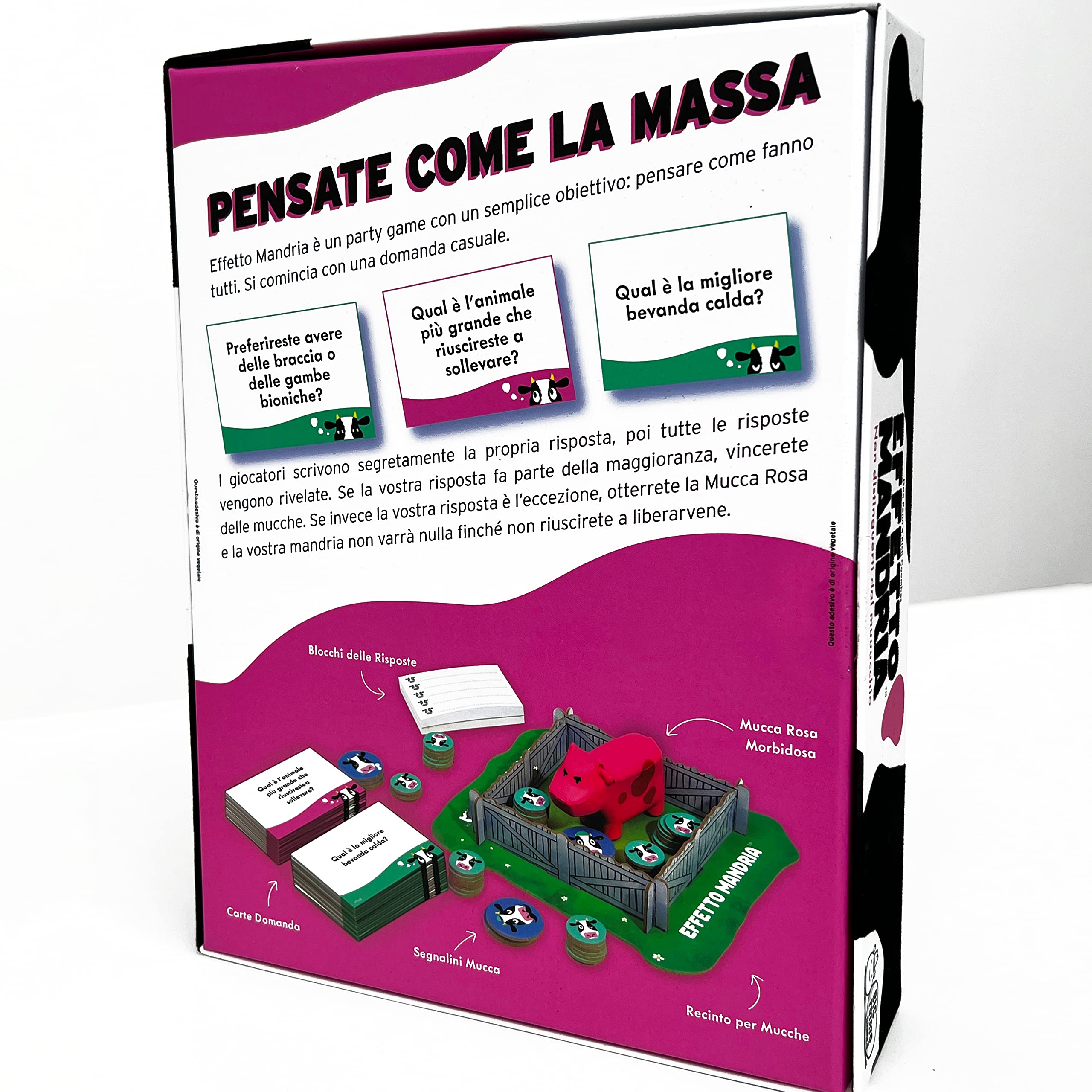 Asmodee Effetto Mandria party game carte pezzato italiano 4-20 giocatori