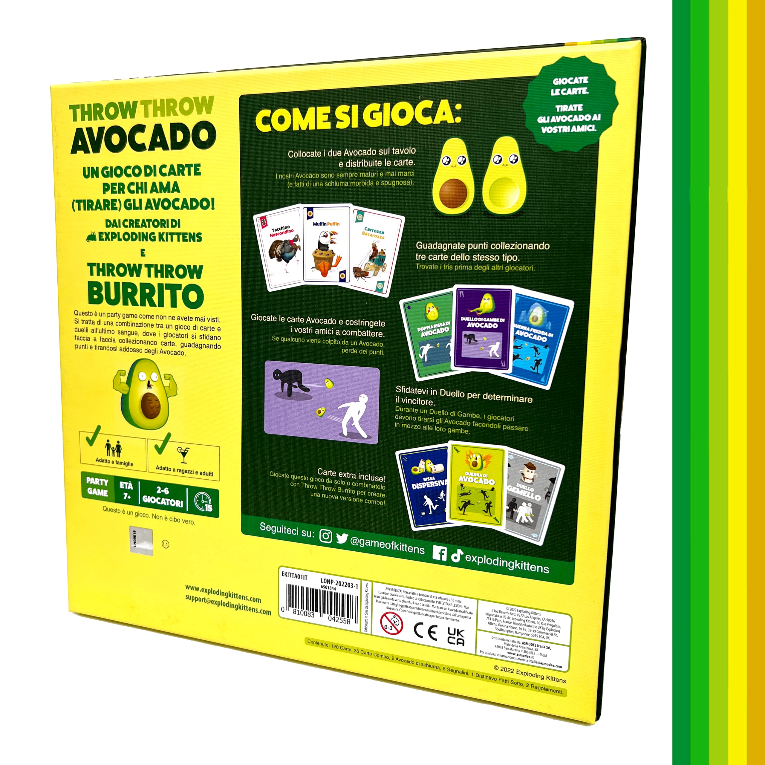 Asmodee Throw Throw Avocado gioco di carte 2 avocado 2-6 giocatori