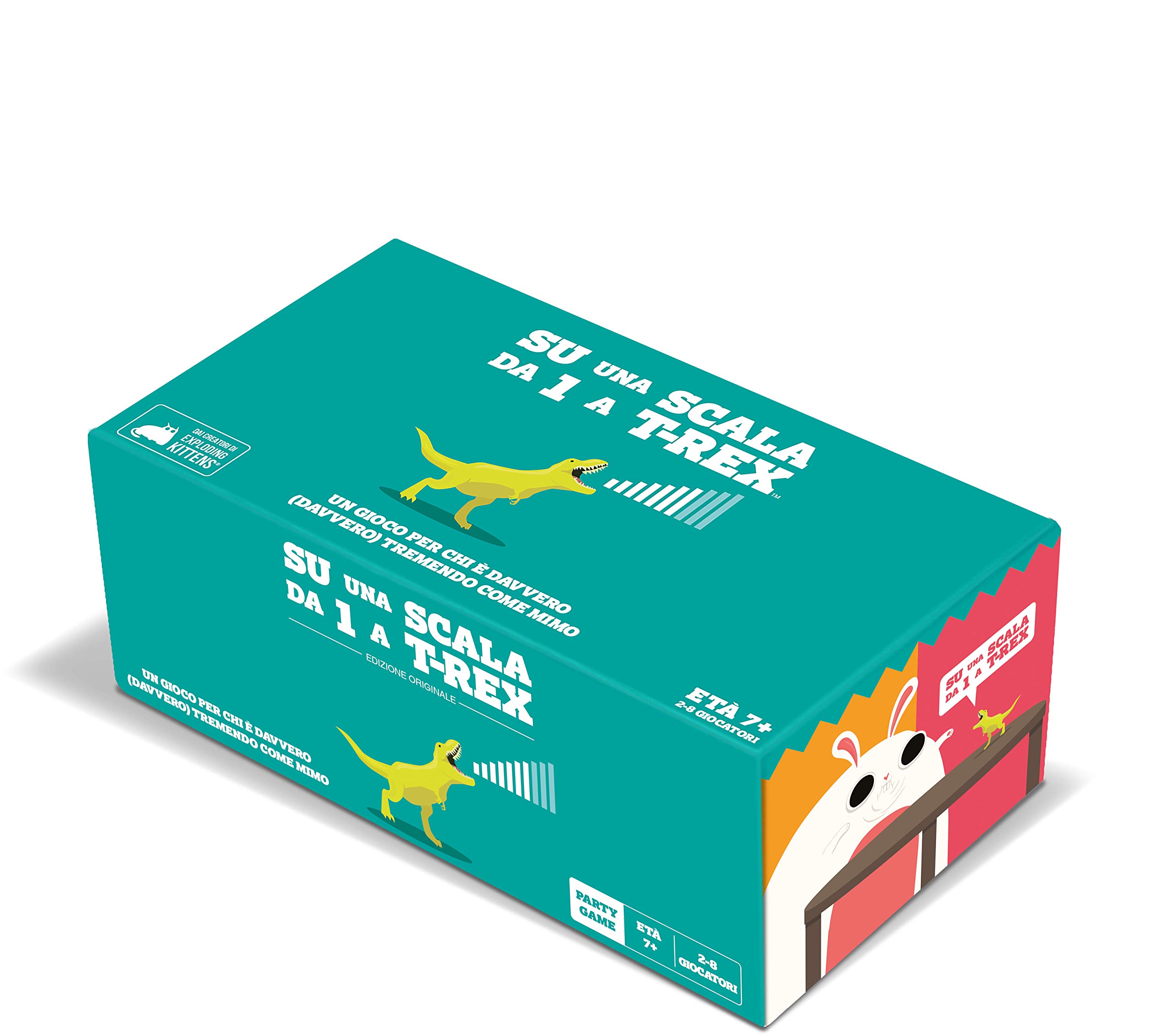 Asmodee Su una Scala da Uno a T-Rex Gioco di Carte party