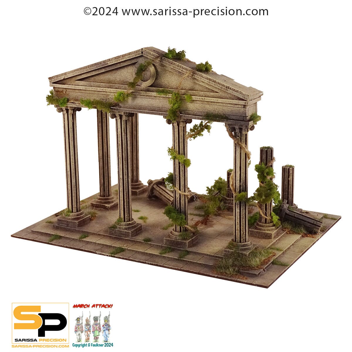 Modiphius Cohors Cthulhu Temple of Apollo terreno MDF