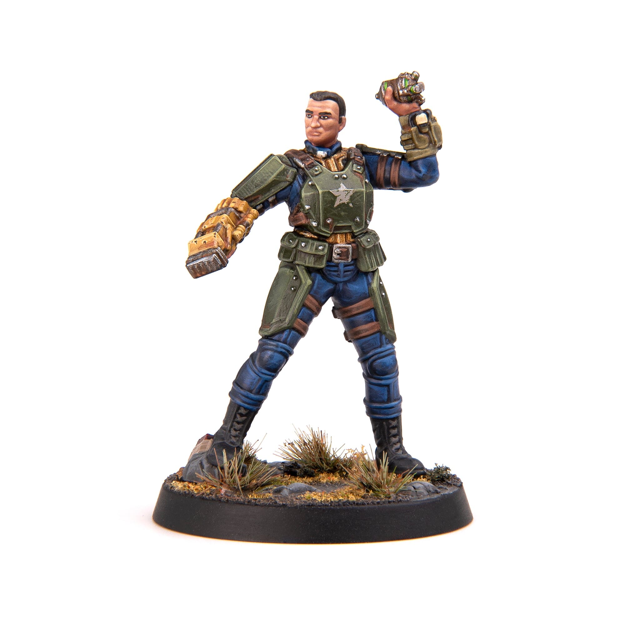 Fallout Miniatures Male Hero Vault Dwellers miniature plastica 4 pezzi