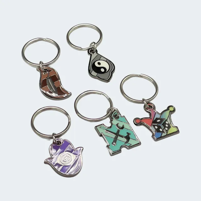 Maestro Media Mewgenics Lab Cat Class Collar portachiavi metallo 5 pezzi