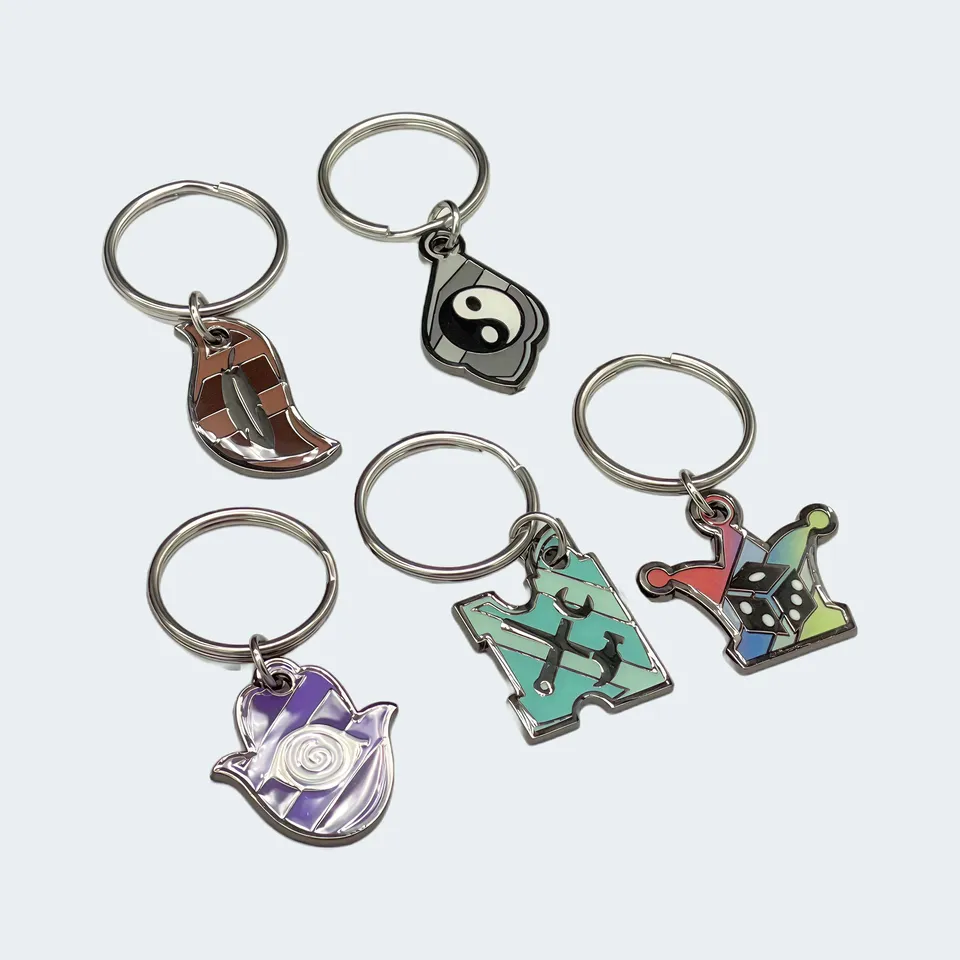 Maestro Media Mewgenics Lab Cat Class Collar portachiavi metallo 5 pezzi
