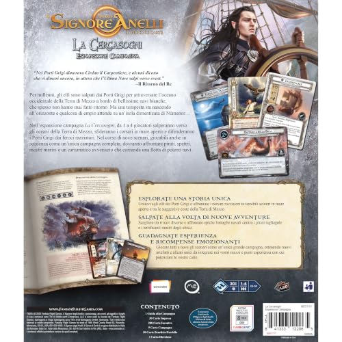 Asmodee Il Signore degli Anelli La Cercasogni espansione campagna carte