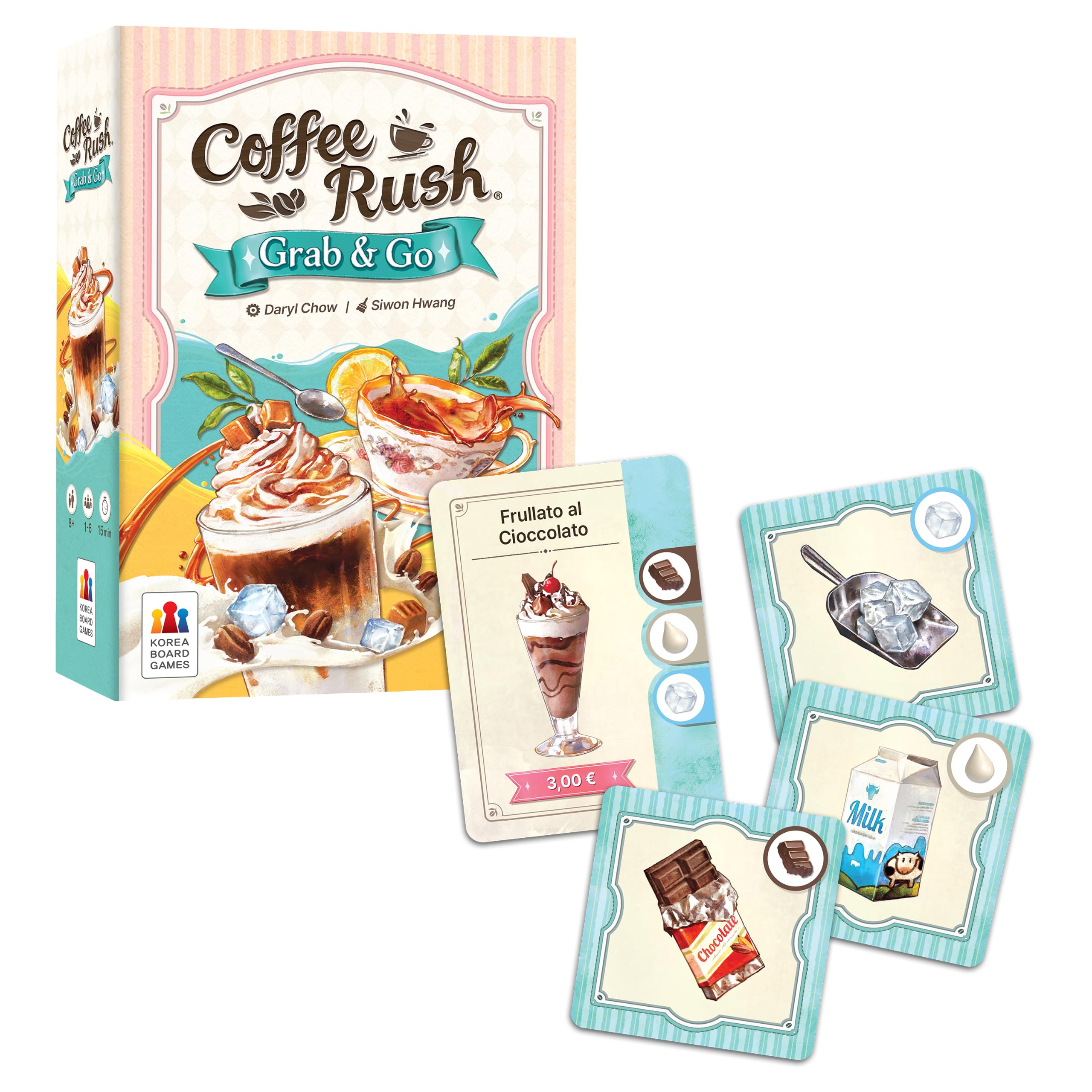 Asmodee Coffee Rush Grab & Go Gioco Carte da Viaggio